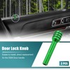 X AUTOHAUX 2pcs Car Door Lock Knobs Interior Aluminum Alloy