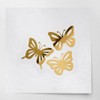 Decal Stickers Of Butterfly Set Silhouette 1 (Metallic Gold) Premium