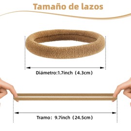 100 Pcs Ligas para Peinar el Cabello Altamente Elásticas, Lazos del Pelo de Algodón para Coleta, Bandas Suaves de Goma Sin Costura, Accesorios de Corbatas para el Cabello para Niñas y Mujeres