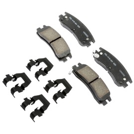 ACDelco Gold 17D714CHF1 Ceramic Rear Disc Brake Pad Kit with Clips