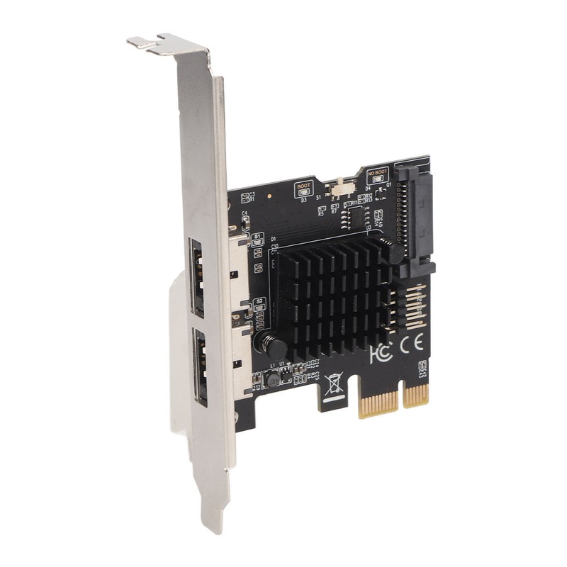 PCIE to Power ESATA Expansion Card 2 Port 6.0Gbps Support