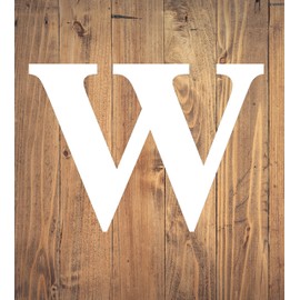 18" Times Unfinished Wood Letter Monogram W, Choose Material Blank Alphabet Wall Craft, Paintable (Sizes 12"-30")