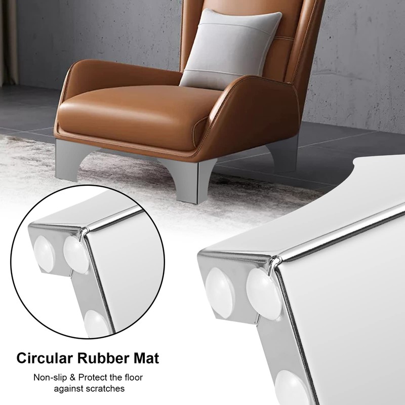 SUMNACON 4Pcs 10cm Metal Sofa Legs Wardrobe Leg Furniture Leg,