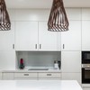 Ravinte 5 Pack Black Cabinet Pulls 4 Inch Square Kitchen
