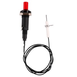 Gosknor Piezo Spark Igniter, Spark Ignition Kit BBQ Grill Igniter Replacement Electrode Igniter Metal Threaded Ceramic Push Button Replacement for Igniter Gas Fireplace Oven