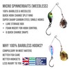 Rigged and Ready Micro Spinnerbaits x 8 Set. 4 x