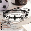 HGDEER Grandson Bracelet from Grandma, Soccer Gifts, Soccer Bracelets Accessories