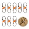 Doyime S-Shaped Carabiner, S-Shaped Carabiner, Set of 8, 8 Shape