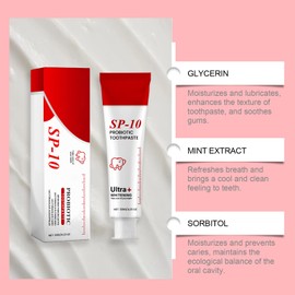 SP-10 toothpaste, long-lasting fresh breath, toothpaste, whitening for radiant white teeth, protects enamel against wear, gentle cleaning for sensitive gums