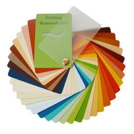 Farbpass Business Spring (Warm Spring) as Fan with 34 Type-Specific Colours for Colour Analysis, Colour Advice, 34 spring colours, Classic