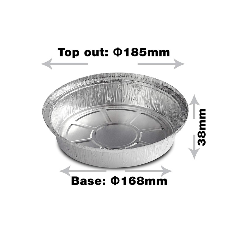 Aluminium Containers – 20 pcs Foil Flan Cases with Paper