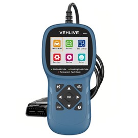 Car OBD2 Scanner Diagnostic Tools w/Printer, Engine Check Automotive Code Reader and Reset Tool, Battery Testing, Engine Light Code Reader & Erasing, 2.8“ Large Colorful Display, VEHLIVE V860