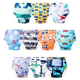 JackLoveBriefs Training pants for Toddlers Potty training pant training knickers 3-4 Years (10 Packs, Size:100, Multicolor)