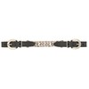 Weaver Leather Leather Single Flat Link Chain Curb Strap, Black,