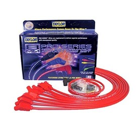 Taylor 76232 8mm Race Fit Spiro-Pro Red, 1 Pack