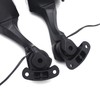HTTMT- Black Rear View Mirrors w/Turn Signals Compatible with Kawasaki