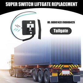 Partuto 1 Pc Universal Liftgate Control Switch Switch Liftgate Replacement 80001431 80000429 - Truck Waterproof - Plastic Black