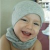 WUWYOUWL Baby Cotton Soft Beanie Hat + Loop Scarf Two