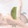 Lantelme Jade Head Comb Gua Sha Face Body Anti-Ageing Comb
