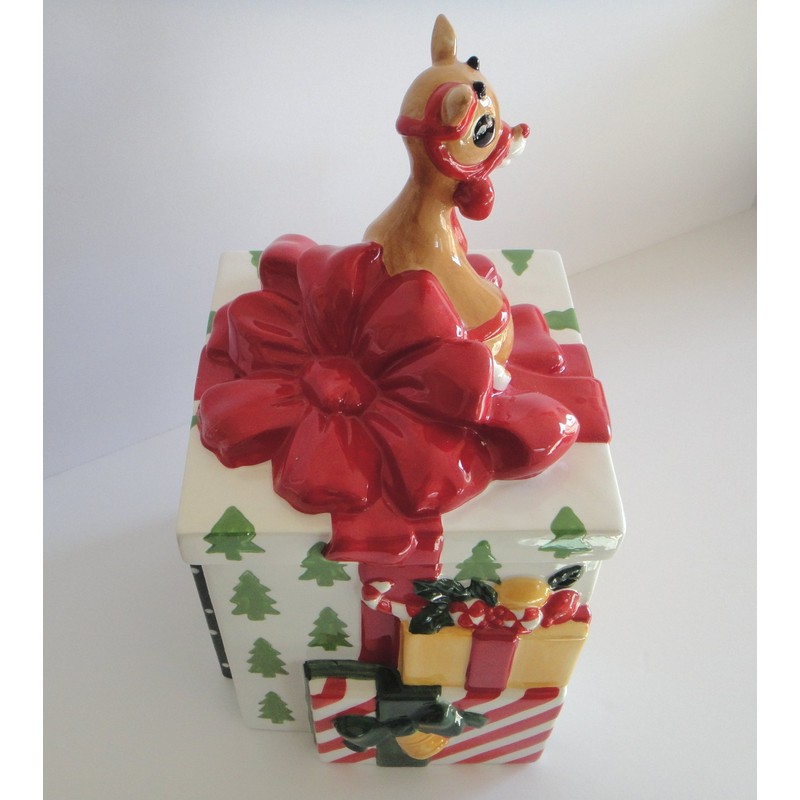 Lenox Rudolph the Red-Nosed Reindeer Cookie Jar