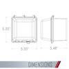 TayMac MM7440G 4.75-in. Deep Outdoor Box, UFAST 55-in-1, Rated NEMA