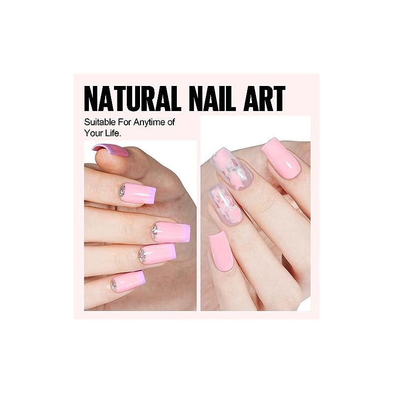 TOMICCA UV Nagellack Pastel, 15ml Macaroon Rosa Gel Nagellack,Soak Off