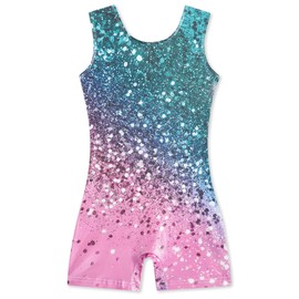 Funnycokid Gymnastics Leotards for Girls Kids Outfits Sparkly Clothes Ballet Unitard One Piece, diamond 02, 4-5T