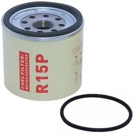 R15P Diesel Fuel Filter Water Seperator Element 30 Micron Replaces R15T Compatible With Racor 215R Spin On Filter Assembly Series(1 PC)