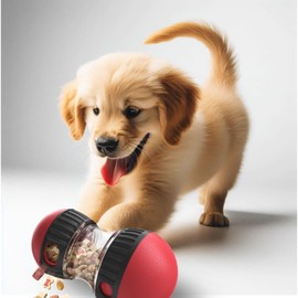 Ball Interactive Dog Toy, Food Adjustable Dispensing Dog Toy Kibble, Treats Small Big Breed, Interactive Bowl and for Dogs Puppy Puzzle Toys Large, Pets Memory Activity, Easter Treats pet Games