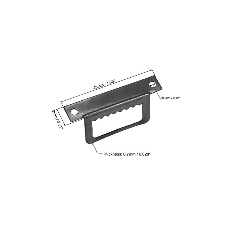 sourcing map Picture Hangers, 1 3/5 Inch L Shape Double