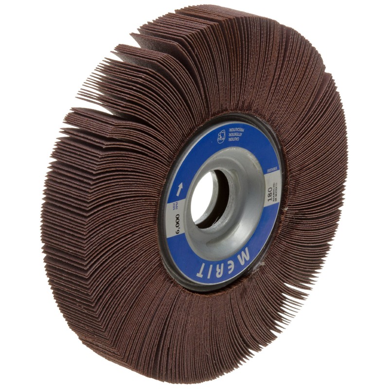 Merit Grind-O-Flex Abrasive Flap Wheel, 1" Arbor, Round Hole, Ceramic