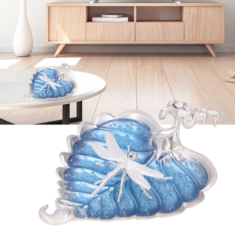 Incense Stick Holder Bodhi Leaf Incense Decorated Plate for Living