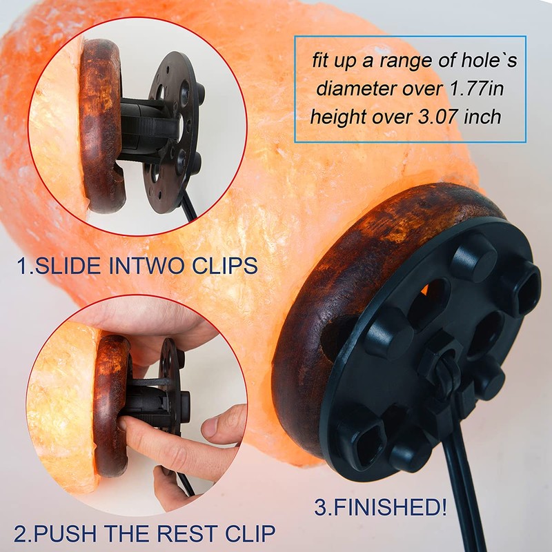 OHLGT 2-Pack Salt Lamp Cord Replacement with Dimmer Switch 5