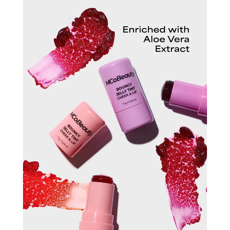MCoBeauty Bouncy Jelly Cheek & Lip Tint 7g, Red Pop