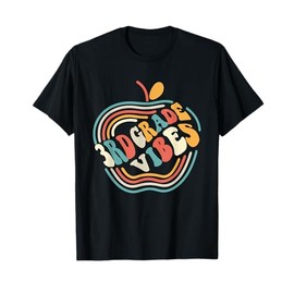 3rd Grade Vibes - Third Grade Team Retro 1st Day of School T-Shirt