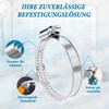 Schlauchschellen edelstahl 20 Stück 12-22mm Einstellbare 304 Rostfreie Rohrschelle Schlauchklemme