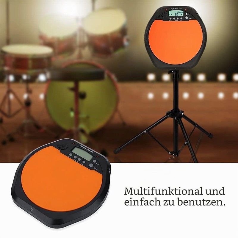 Electronic Drum Pad with LCD Display and Metronome for Drummer