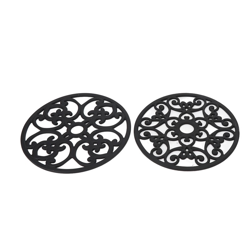 3pcs Modern Kitchen Trivets Waterproof Hollow Carved High Temperature Resistance