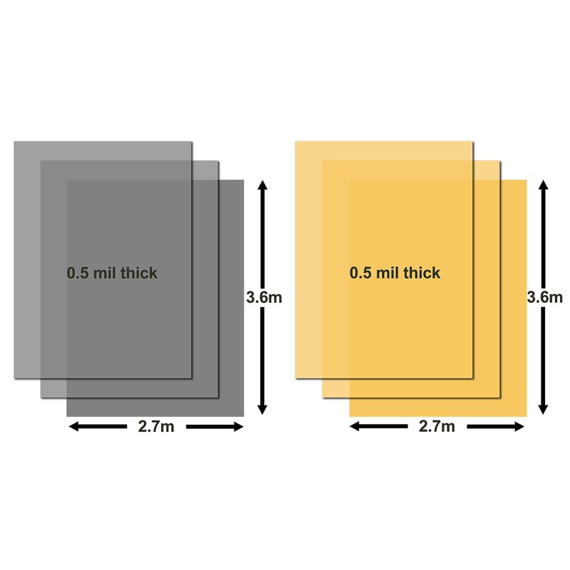brackit MT2251 Dust Sheets, Gold/Silver (6 Pack)