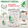 Jingmore 30 Gallon Collapsible Pop up Trash Can with Zippered