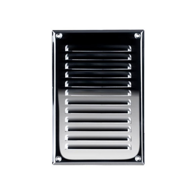 METAL Air Vent Grille Cover 165x240 (6.5x9.5") WHITE Ventilation Grill