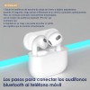Auricular Inalámbrico Mvpsmart Wireless Headset R60s Bluetooth Color Blanco