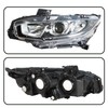 Silscvtt Headlight Assembly Halogen with DRL Replacement for Honda Civic