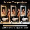 LED Bathroom Mirror, 16 x 24 Inch Anti-Fog Bathroom Mirror