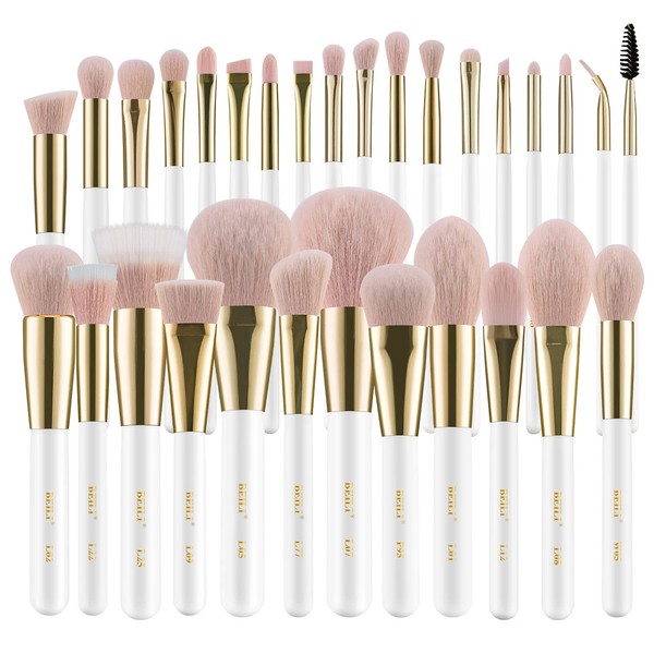 BEILI Brochas de Maquillaje 30 Piezas Brochas de Maquillaje Profesional