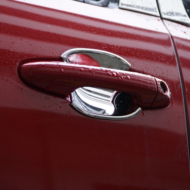 autotrim000 For Toyota Tacoma 2016-2023 Chrome Side Door Handle Bowl
