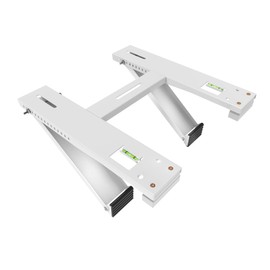 Flamorrow Window Air Conditioner Bracket, Heavy Duty Air Conditioner Support Bracket with 2 Arms, Universal Window AC Bracket Holds Up to 200 lbs for 5000 to 22000 BTU