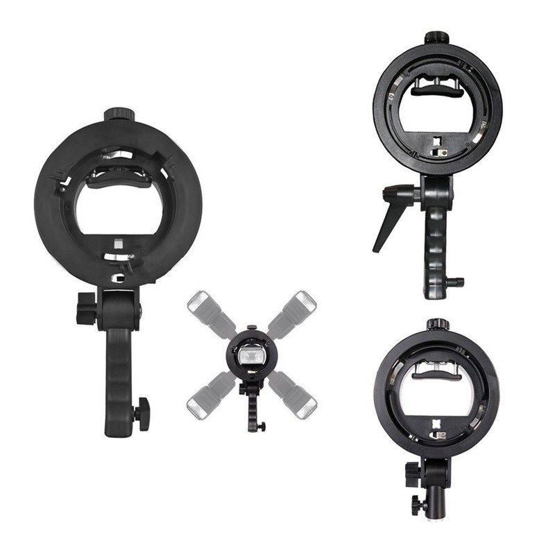 Handheld Grip S Type Bracket Holder for Speedlite Flash Snoot