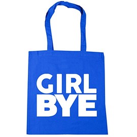 Hippowarehouse GIRL BYE Tote Shopping Gym Beach Bag 42cm x38cm, 10 litres
