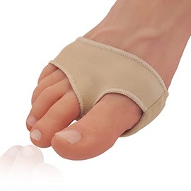 Dr. Frederick's Original Gel Pad Metatarsal Sleeves - 2 Pieces Metatarsal Pads for Forefoot Pain - Metatarsalgia, Morton's Neuroma, Plantar Warts, Corns and Sesamoiditis - Small | W4.5-6.5